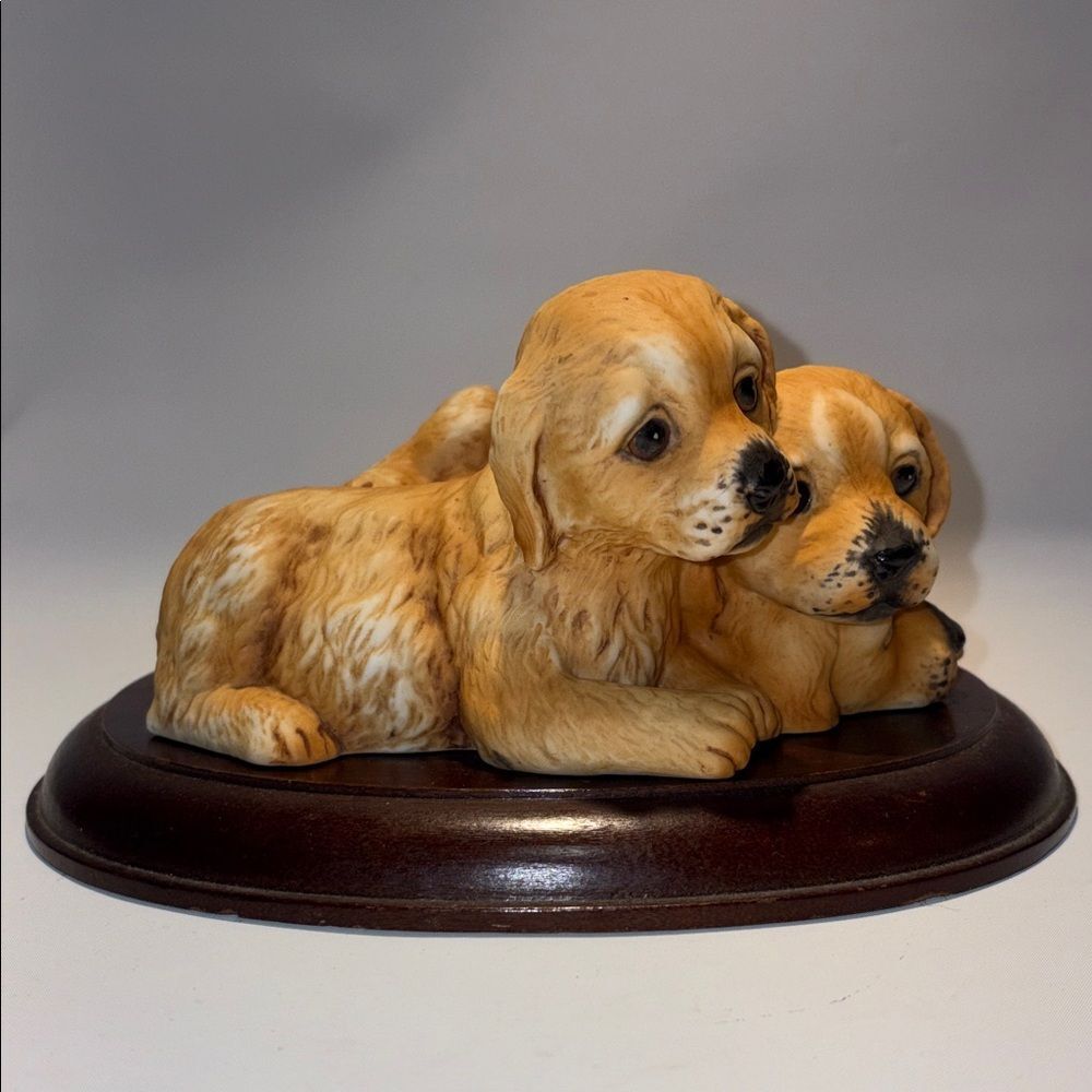 Homco Tan Puppy Figurine